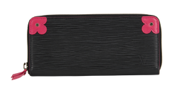 Louis Vuitton Blooming Corners Zippy Wallet,Epi,Blk/Pink,UB2148 (2018),3*